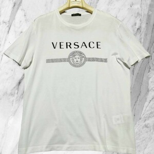 定価9万!!!未使用級!!!2019年!!!【ヴェルサーチ VERSACE】超別格モデル!!! ラグジュアリー◎ 特大◎ メデューサ!!! Tシャツ 半袖 XL