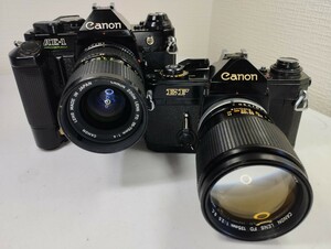 【リサイクル】 Canon AE-1 program CANON EF FD135mm 2.5 35-70mm フィルムカメラ レンズ付まとめてジャンク品 1円スタート売り切り昭和