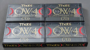 That's OW-4 70 metal cassette tape 4 pcs set 