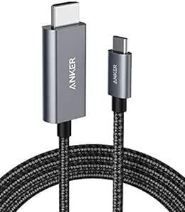 Anker 高耐久ナイロン USB-C & HDMI ケーブル (1.8m ブラック)【4K 対応】MacBook Pro/Air
