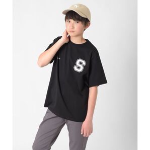 94 GLAZOS 接触冷感 アソートカレッジシティロゴ半袖Tシャツ 黒
