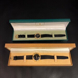 GUCCI Gucci 3000M 3000J с коробкой пара часы наручные часы прекрасный товар 