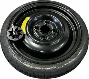 ★L375S ダイハツ タント　純正 14インチ スペア ホイール　1本　14×4T PCD100 4穴 ハブ径54　テンパー タイヤ　T105/70D14★