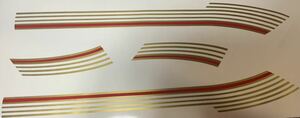 HONDA Hawk 2 енот линия Gold & красный переводная картинка HAWKⅡ CB400Tya simple kCB250T