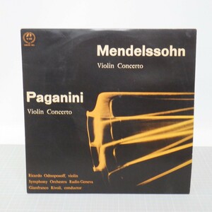 メンデルスゾーン指揮「パガニーニ ヴァイオリン協奏曲」LPレコード/Paganini/クラシック　80