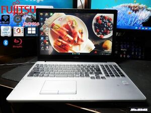  новейший Window11 установка / очень популярный FUJITSU AH90/P*Core-i7 установка /Web камера / высокая скорость новый товар SSD установка / черный цвет / Blue-ray / офис /Bluetooth/ soft большое количество 