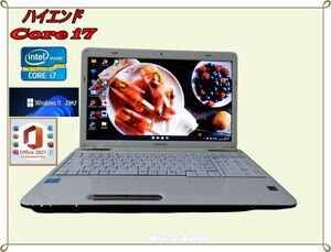  newest Window11 installing / great popularity TOSHIBA/. speed Core-i7 installing /Web camera / high speed new goods SSD installing / white color / Blue-ray / office /Bluetooth/ soft great number 