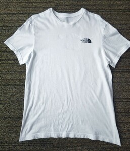 THE NORTH FACE 　ノースフェイス 　ワンポイント　ロゴ　Tシャツ 　半袖Tシャツ　ホワイト　 白×黒　 　サイズM　