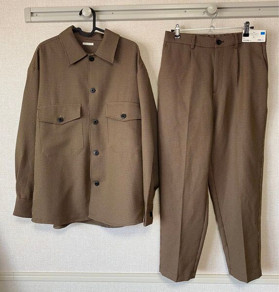 GU CPOシャツ セットアップ