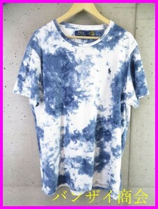 【送料300円可】4060b23◆良品◆Ralph Lauren ラルフローレン タイダイ柄 半袖Tシャツ XL/カットソー/ジャケット/スイングトップ/ブルゾン