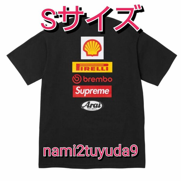 【Sサイズ】 Supreme x Ducati Logos Tee Black シュプリーム ドゥカティ ロゴ Tシャツ ブラック