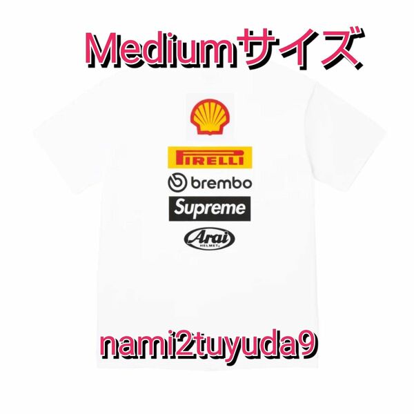 【Mサイズ】 Supreme x Ducati Logos Tee White シュプリーム ドゥカティ ロゴ Tシャツ ホワイト