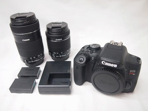 キヤノン Canon デジタル一眼レフカメラ EOS Kiss X8i ダブルズームキット　バッテリー2個付属