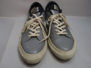 コンバース CONVERSE 日本製/ONE STAR/ワンスター/グレー×ホワイト/レザー/ローカットスニーカー/ALL STAR レザー グレー