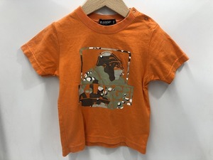 XLarge X-LARGE child clothes T-shirt cut and sewn orange series Logo 