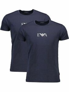 エンポリオアルマーニ　2枚組　Tシャツ　インナーTシャツ　アルマーニ　XLサイズ　EMPORIO ARMANI ベーシックモデル　黒2枚