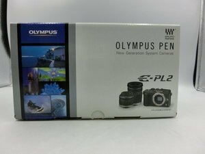 【中古現状品・通電確認済】OLYMPUS オリンパス PEN ペン E-PL2 ミラーレス一眼 デジタルカメラ ボディ レンズ２本 E-PL2 ZA2A-T60-6MA795