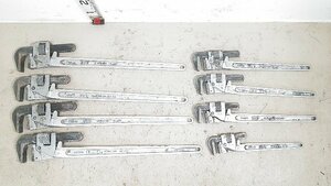 (1 jpy start!) HIT aluminium white tube for pipe wrench [8 point set ]900mm×4 / 600mm×3 / 450mm×1 water service construction work tube construction work b4060