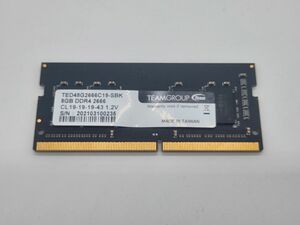 teamgroup ddr4 8gb 2666 SO-DIMM TED48G2666C19-SBK