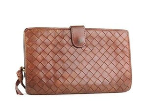 BOTTEGA VENETA(ボッテガ・ヴェネタ)　イントレチャート　本革　二つ折り長財布　843886AB2093C04