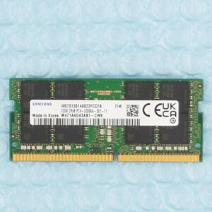 SAMSUNG DDR4-3200 PC4-25600 32GB SODIMM メモリ M471A4G43AB1-CWE