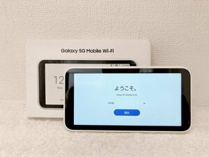 *1 иен старт [ daikokuya магазин ]Galaxy Galaxy 5G Mobile Wi-Fi SCR01 белый суждение 0 б/у товар подтверждение рабочего состояния * первый период . завершено с коробкой 