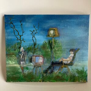 油彩画「The another wall」