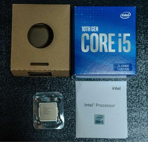 【完動品】第10世代 Core i5-10400 2.9GB 12MB。箱あり、説明書有り、シールあり、CPUクーラー無し。