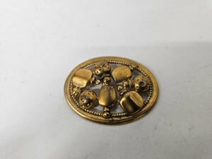 *Dior Dior brooch puff .-m perfume Gold Vintage (KU5-32)