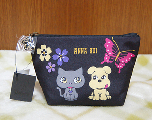 [ new goods ]ANNA SUI* Anna Sui × Peko-chan dok. cat pattern pouch 