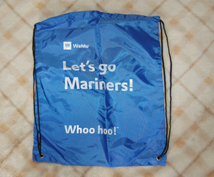 【未使用品】MLB★シアトルマリナーズ　Let's go　Mariners！　ナップサック