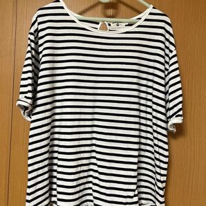 ハートマーケット ボーダー半袖Tシャツ フリーサイズ