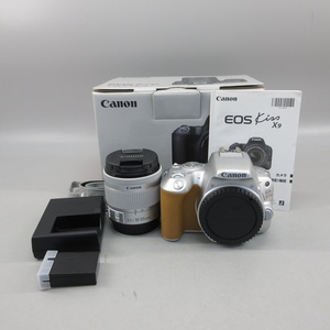 1円〜 Canon キヤノン EOS kiss X9 EF-S 18-55 IS STM Kit シルバー ※動作確認済み 現状品 箱付き カメラ 324-2714035【O商品】