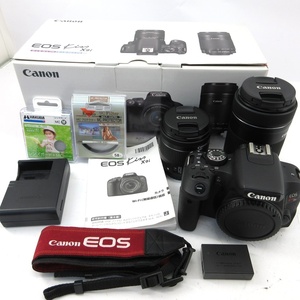 1円〜 キヤノン Canon EOS Kiss X9i ダブルズームキット EF-S 18-55/55-250 IS STM 通電・シャッター確認済み 242-2715760【O商品】