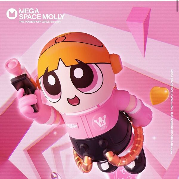 MEGA SPACE MOLLY 400%+100% THE POWERPUFFGIRLS-Blossom