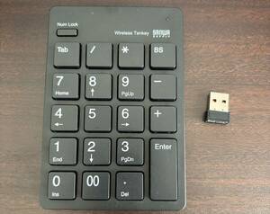  Sanwa Supply беспроводной цифровая клавиатура USB приемник есть Bluetooth нет 