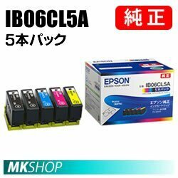EPSON 純正 インクカートリッジ IB06CL5A 5本パック(ブラック×2/シアン/マゼンタ/イエロー）( PX-S5010 PX-S5010R1)