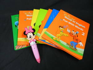 DWE Disney English system minnie Magic pen used operation verification settled book@7 pcs. attached scratch large 