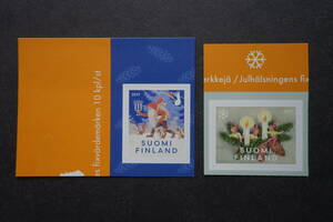  foreign stamp : Finland stamp [ Christmas ]2 kind . unused 