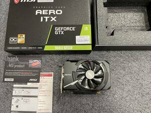 msi AERO ITX GEFORECE GTX 1660 super operation verification ending 