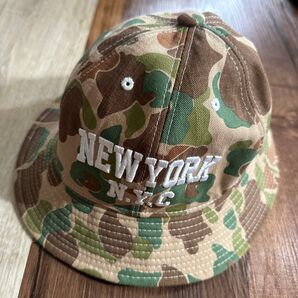 ニューヨーク New York ハット 迷彩 カモフラ バケットハット キャップ 帽子 Camo クーポン