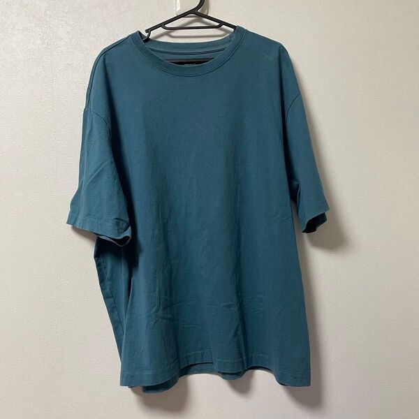 H&M 半袖 Tシャツ 緑 グリーン オーバーTシャツ 無地 オーバーサイズ 半袖Tシャツ カットソー