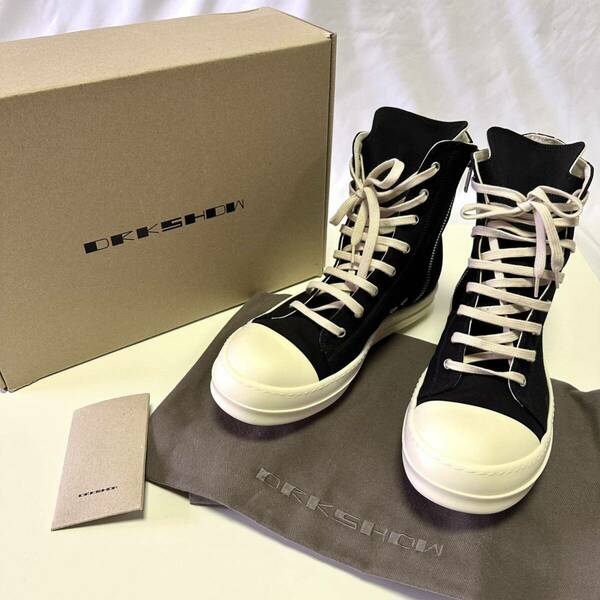 新品◇新作◇Rick Owens DRKSHDW リックオウエンス ダークシャドウ ラモーンズ 五芒星 スニーカー 43 ブラック