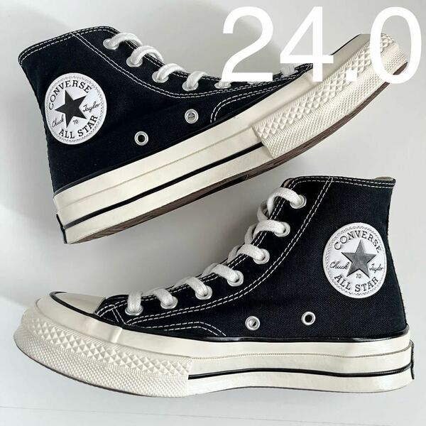 CONVERSE コンバース CHUCKTaylor チャックテイラー ct70 ハイカット ブラック 黒 us5.0 24.0cm