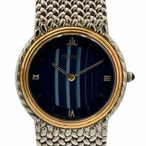 SEIKO セイコー クレドール 5A70-0260 クォーツブルー ブラック 腕時計 シルバー 腕時計 レディース 動作未確認 W0527V7AV8