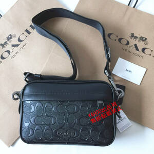 *COACH bag * Coach F50713 black Graham body bag shoulder bag Cross body signature outlet new goods 