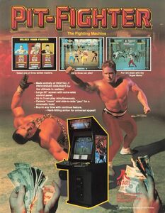 atali game zpito Fighter Pit-Fighter arcade leaflet catalog pamphlet 