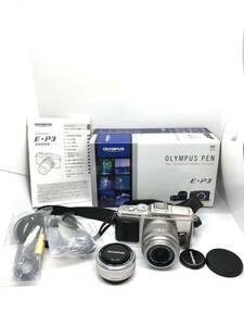 オリンパス OLYMPUS PEN E-P3 シルバー ツインレンズキット　レンズM.ZUIKO DIGITAL14-42mm f3.5-5.6 M.ZUIKO DIGITAL 17mm f2.8 