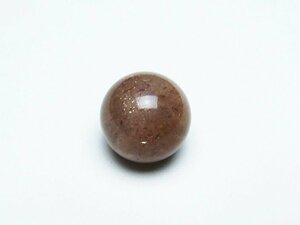 誠安◆天然石高級品オレンジ ムーンストーン 丸玉 15mm [T371-2773]