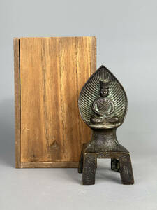 中国美術　明～清時代　古銅製　北魏風銅佛像　仏像　唐物　古物　時代物　